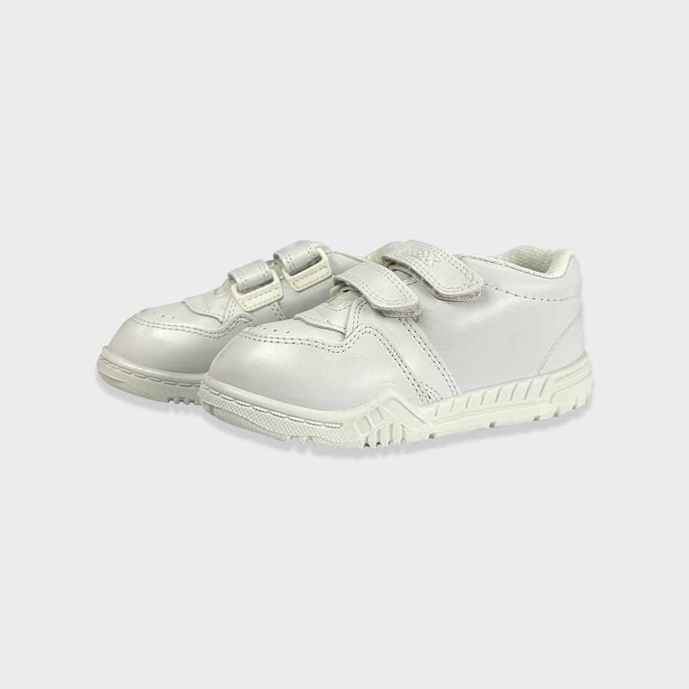 White Rex Gola shoes with velcro for school.