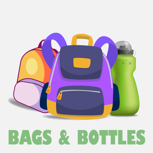 School Bags and Bottles