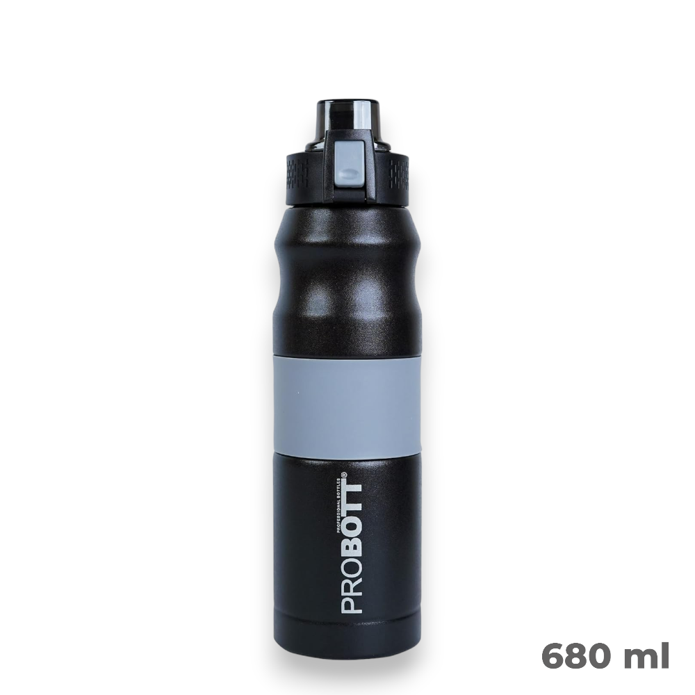 PROBOTT Bloom 500 ML Vacuum Flask – Hot and Cold Insulated Water Bottle - Black