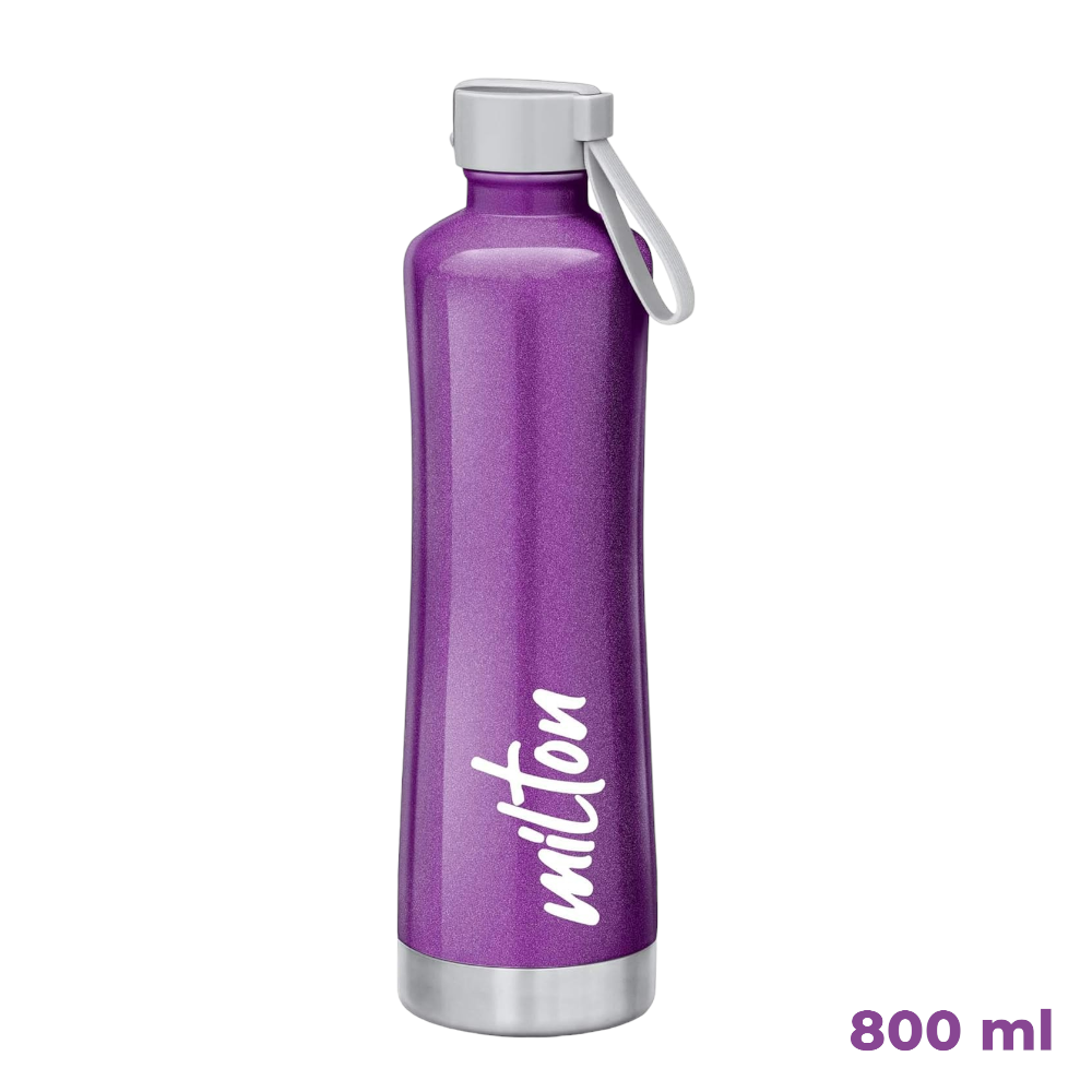 Milton New Tiara 600 Thermosteel Hot & Cold Water Bottle, 490 ml - Purple Milton Bottle