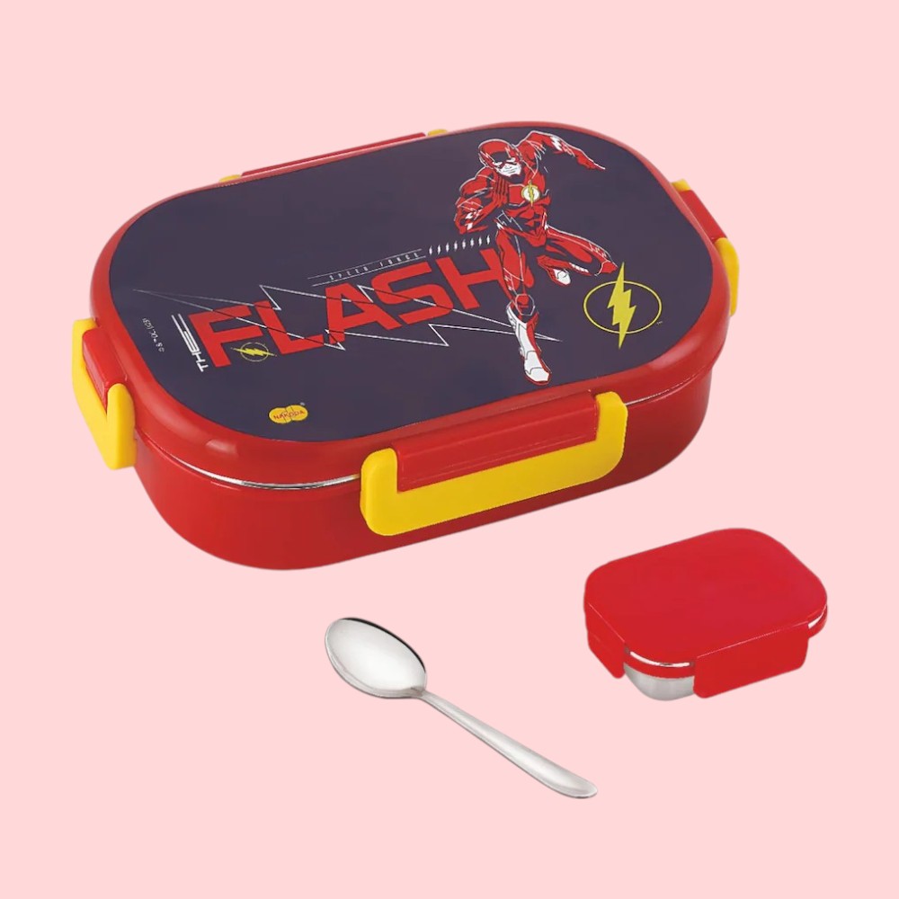 DC Flash Lunchbox I Nakoda Sonet Big Stainless Steel Insulated Lunch Box | 650ML | BPA-Free, Leak-Resistant