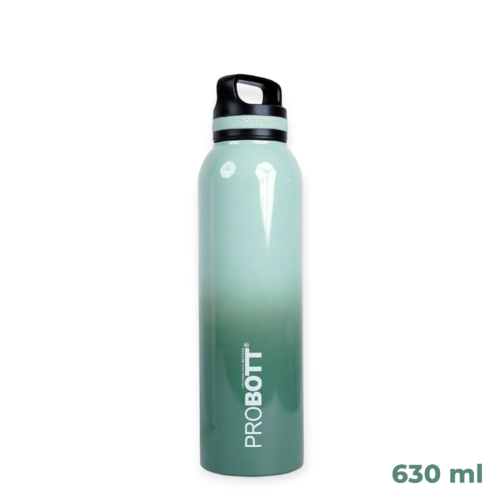 PROBOTT Sonic Vacuum Flask Hot and Cold Water Bottle (630 ML) - Green water bottle