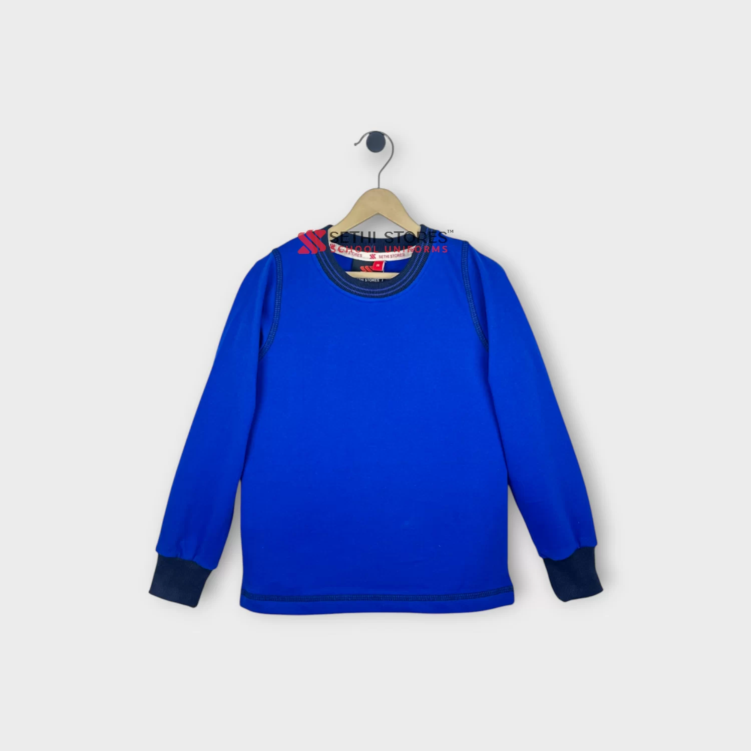 The Srijan School KG Full Sleeve T-Shirt for Winter Uniform - Blue