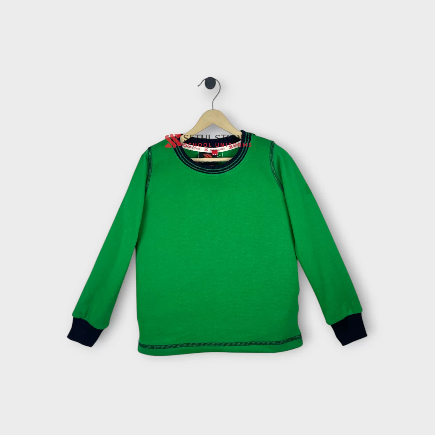 The Srijan School KG Full Sleeve T-Shirt for Winter Uniform - Green