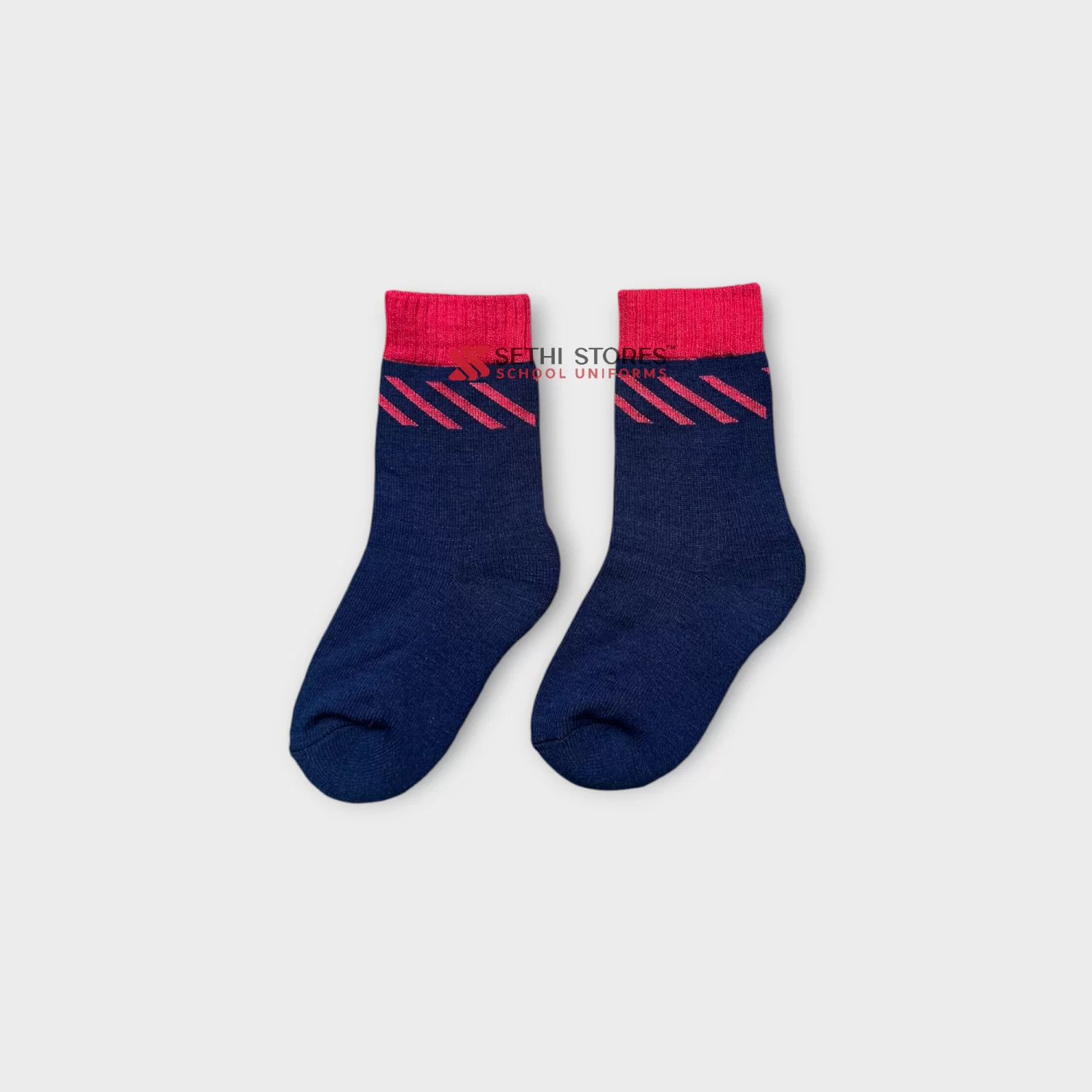 The Srijan School Socks for Nursery Grade Students. Red