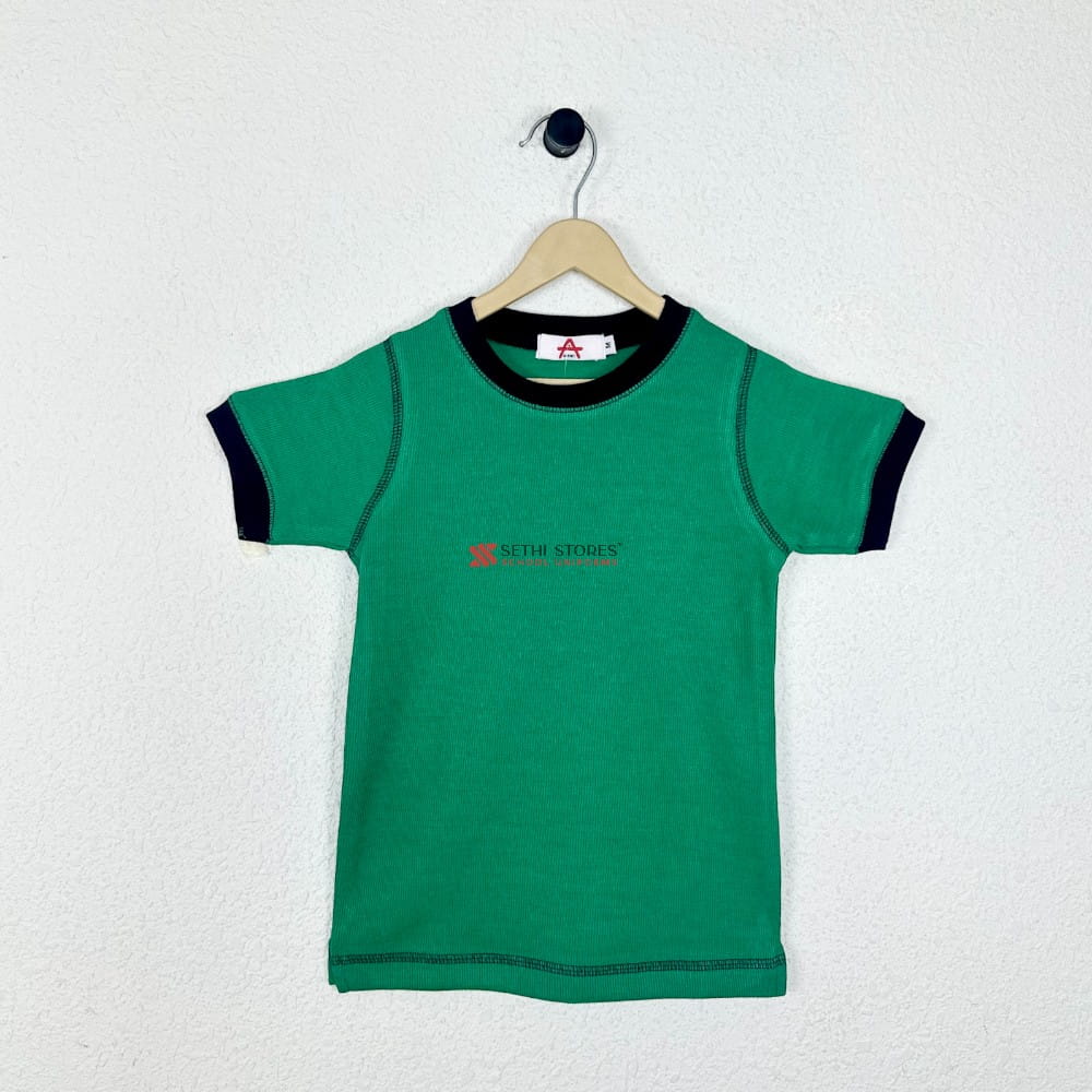 Half Sleeve Green T-Shirt for The Srijan School Uniform for KG.