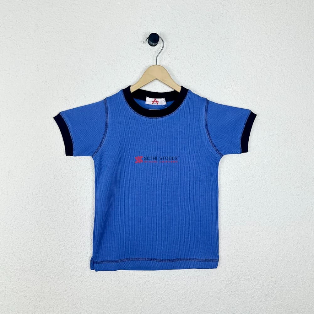 Half Sleeve Blue T-Shirt for The Srijan School Uniform for KG.