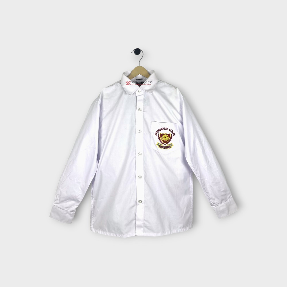 Springdales School Full Sleeve Shirt for Grade 6 to 12 winter uniform.