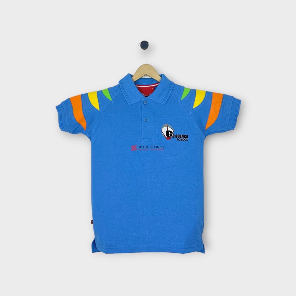 G.D Goenka Public School Teresa House T-Shirt/ Grade1 Sports T-Shirt for Summer School Uniform.