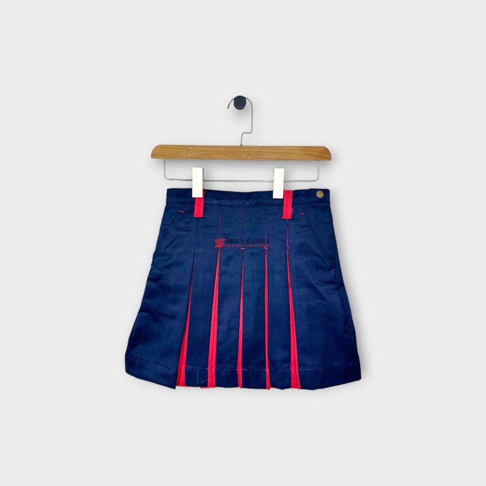 G.D Goenka School Navy Blue Skirt for grade 3 to 5/ 6 to 12 summer school uniform.