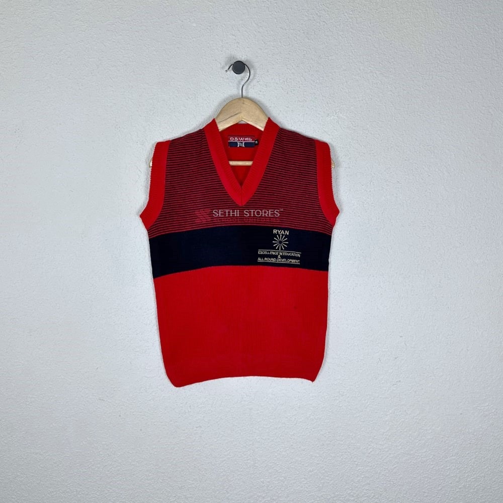 Ryan International School Sleeveless Sweater for Winter Uniform