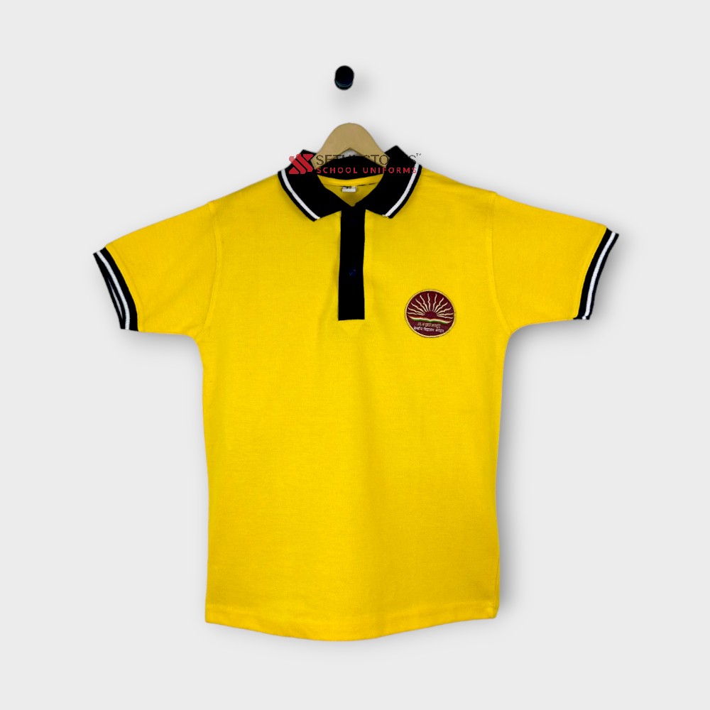 Shivaji House T-shirt (Yellow) Kendriya Vidyalaya School Uniform