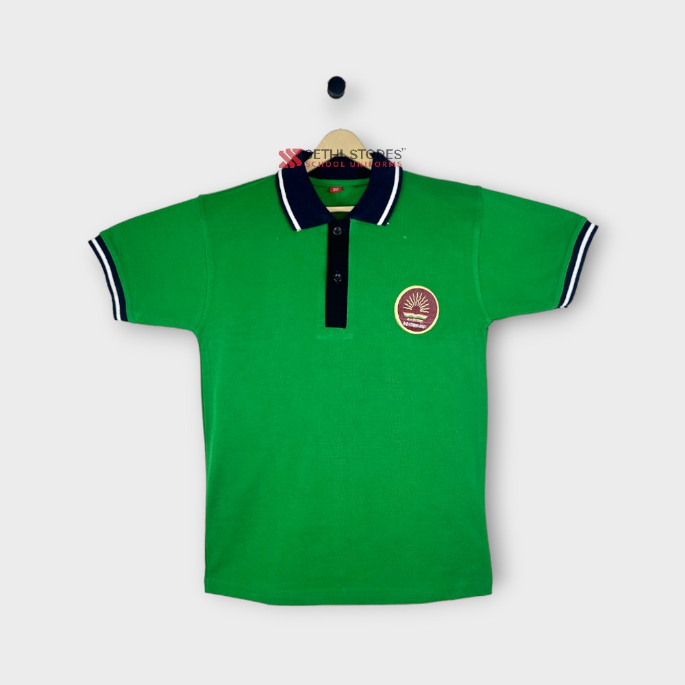 Ashoka House T-shirt (Green) Kendriya Vidyalaya School Uniform