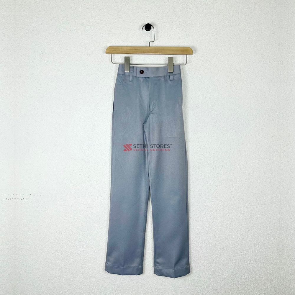 The Presidium School Grey Pant/Trouser without Elastic for grade 4 to 12 winter uniform.