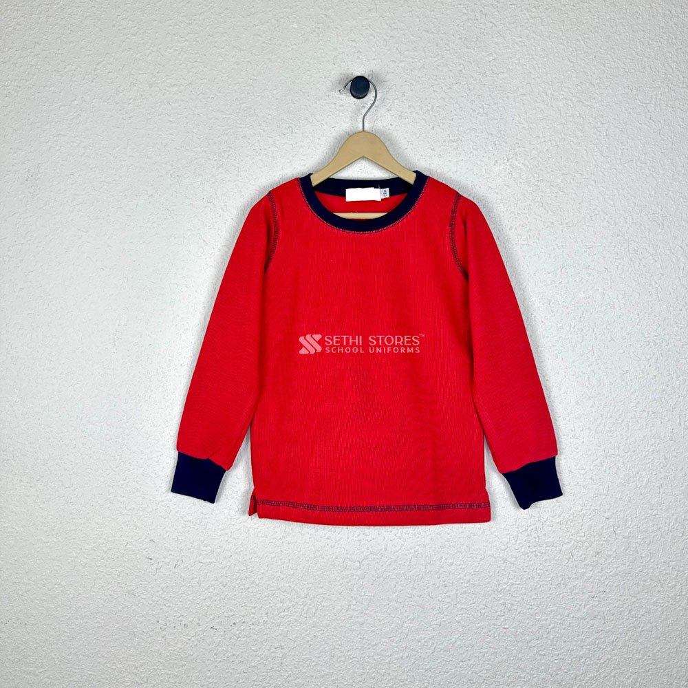 Red T-Shirt for grade Nursery of The Srijan School