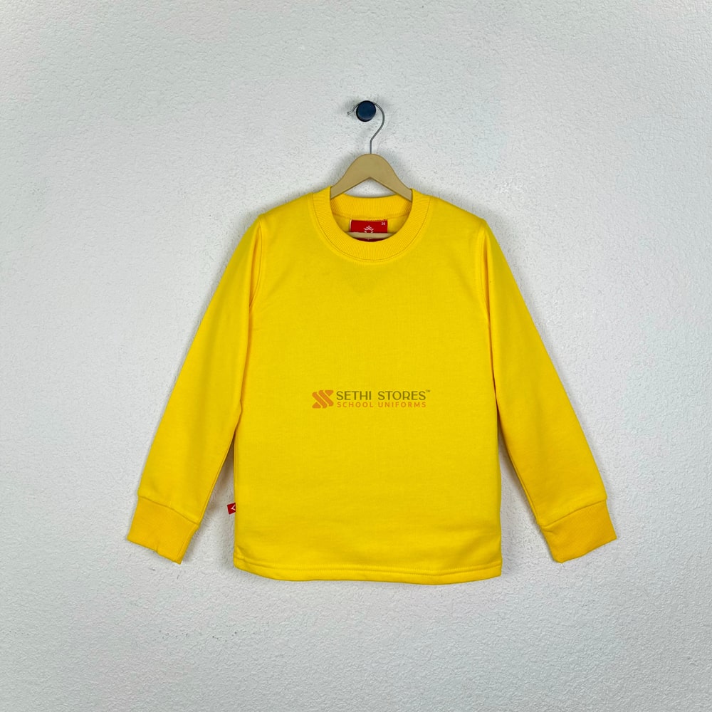 Yellow Sweatshirt for G.D Goenka Public School KG Uniform