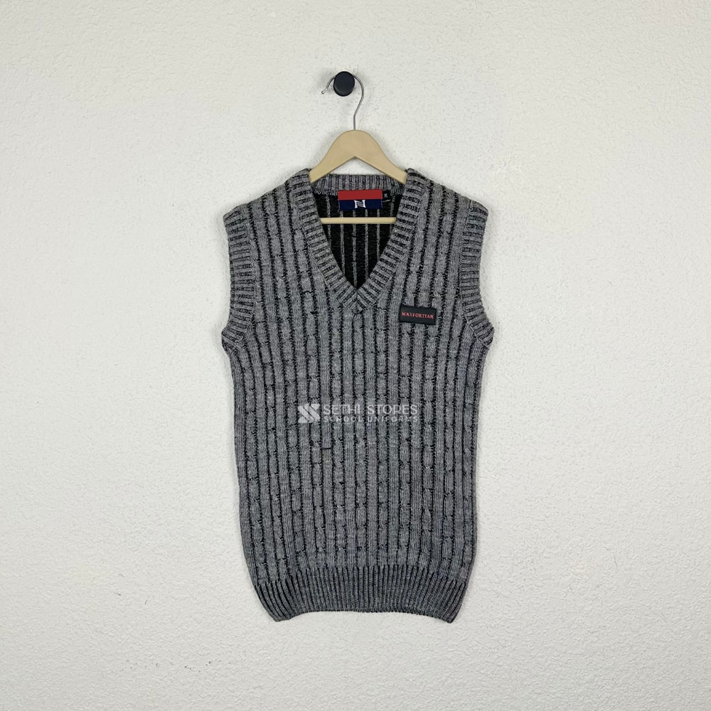 Maxfort School Sleeveless pullover for grade for school winter uniform.