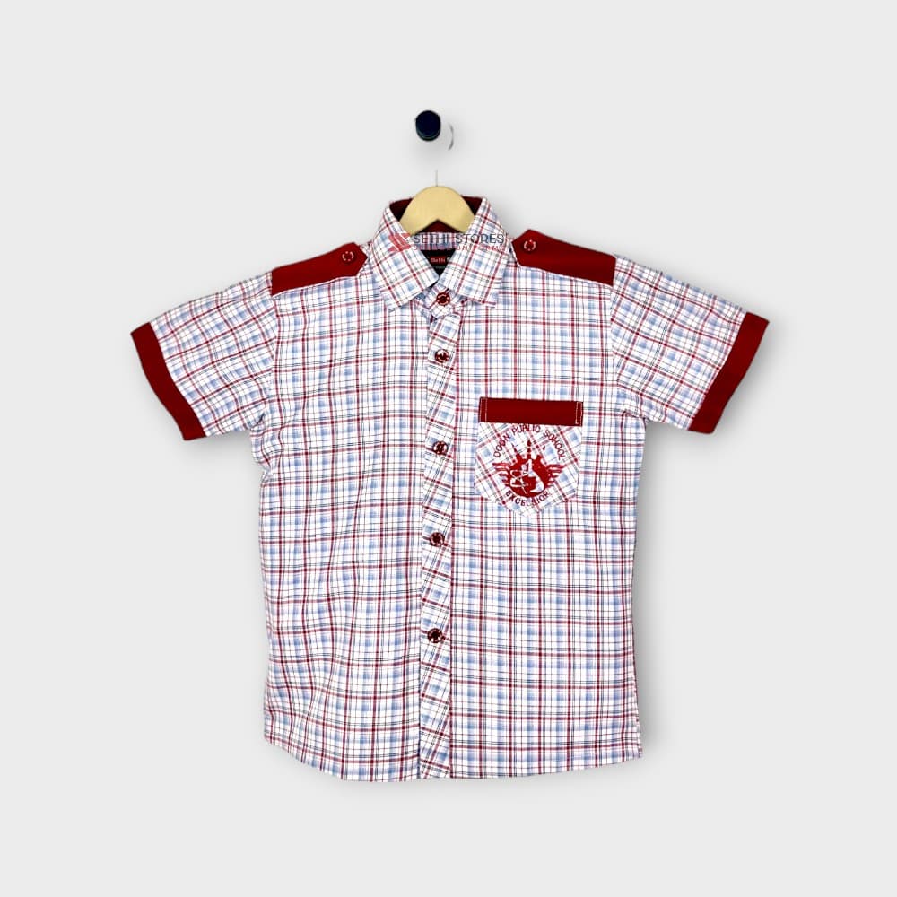 Doon Public School Half Sleeve Shirt for Grade Nursery & KG Summer uniform