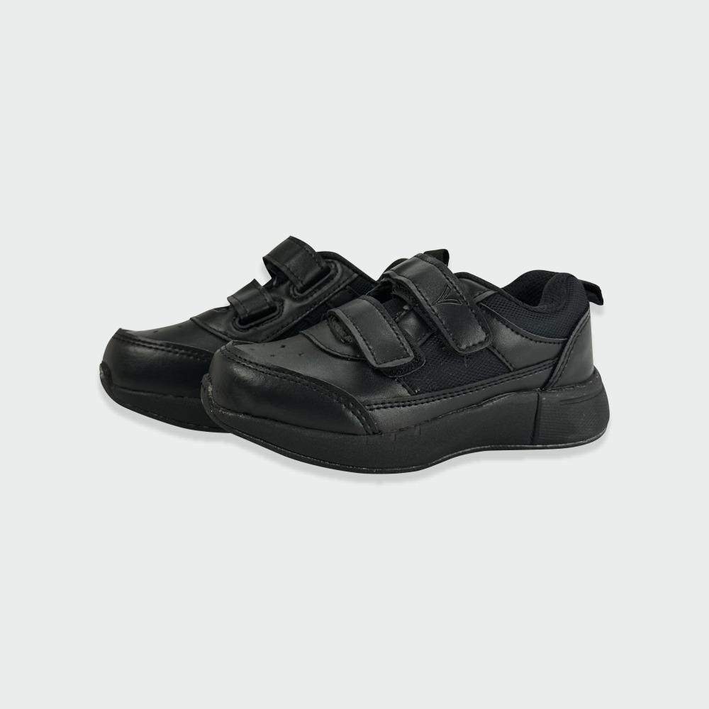 School Black Shoe with velcro - VMARK