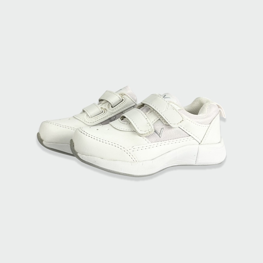 White Velcro School shoe, vMark brand for School Uniform.