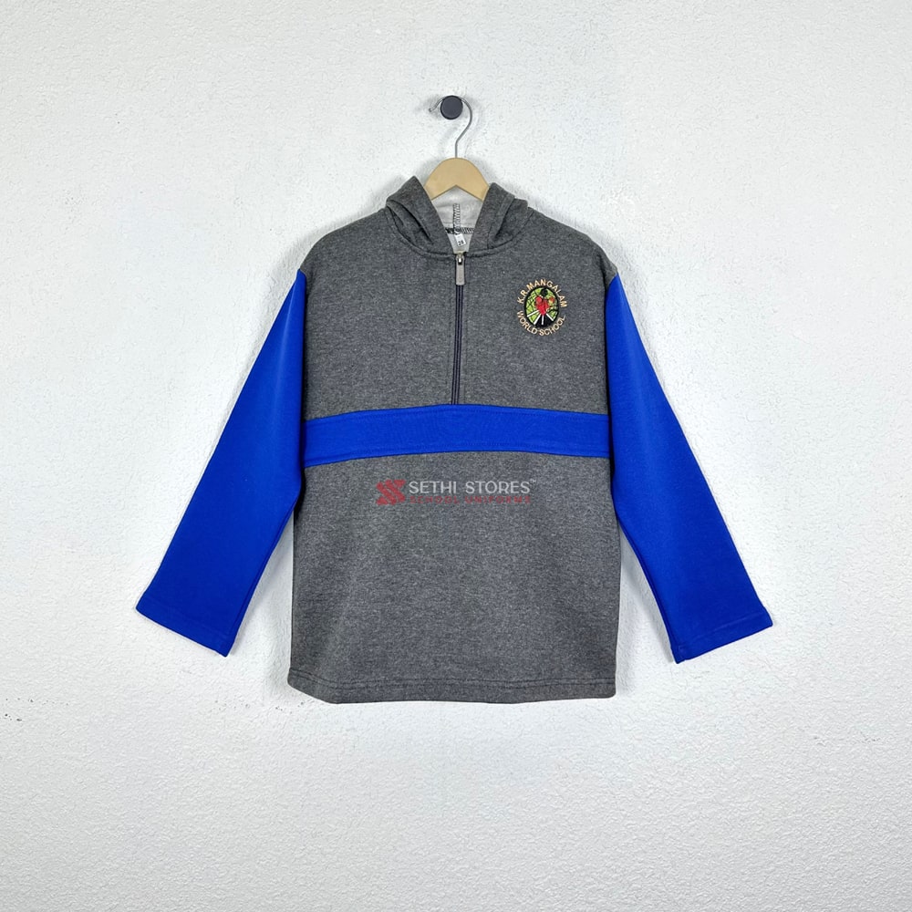 K.R Mangalam Sapphire House Tracktop for winter uniform.