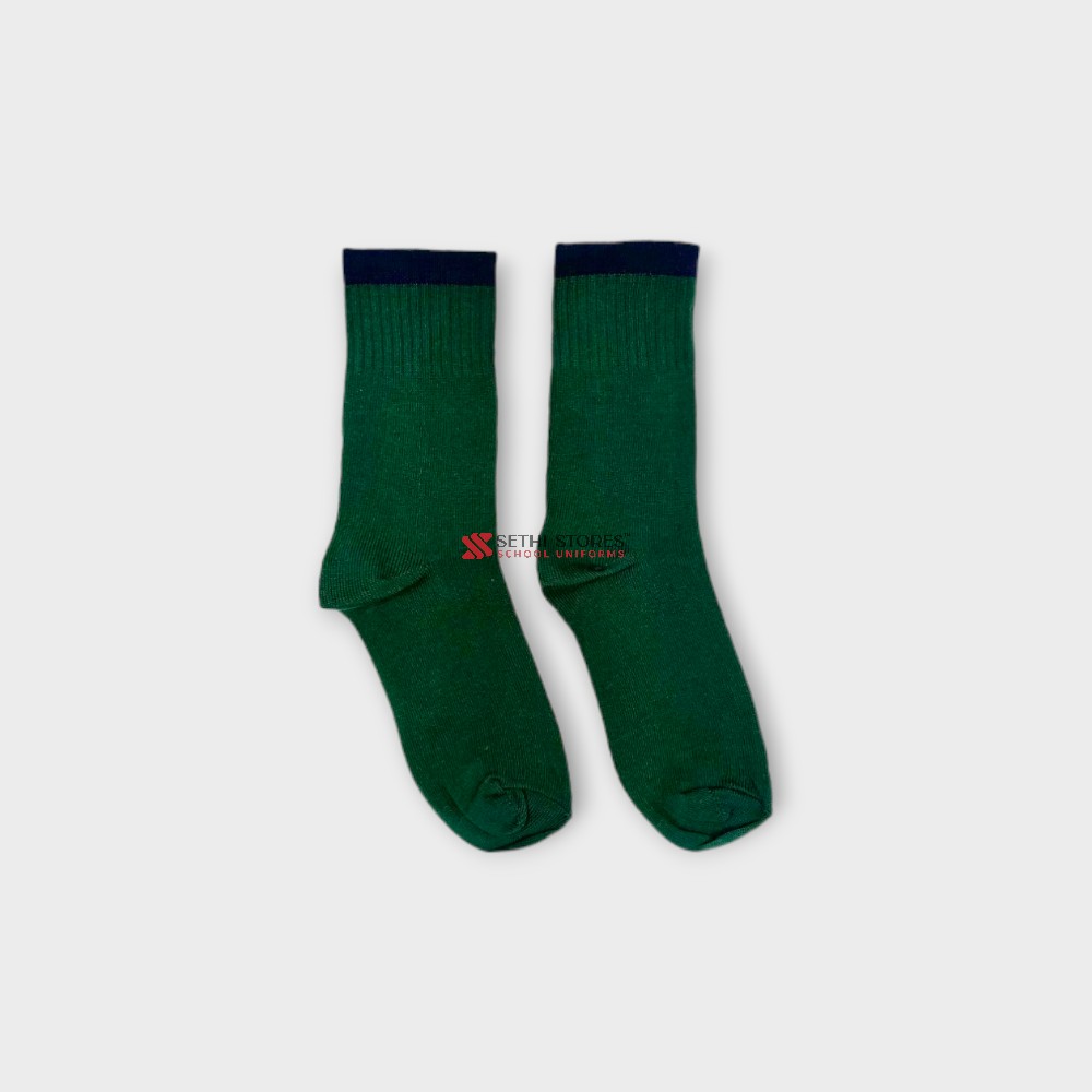 The Srijan Socks for KG Summer School Uniform in Green