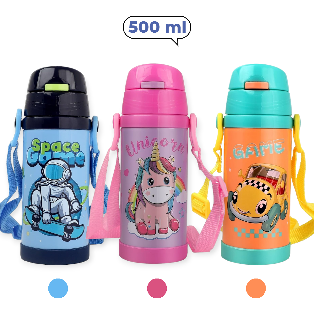 PROBOTT Jerry Vacuum Flask Hot and Cold Water Bottle for Kids (500 ML)