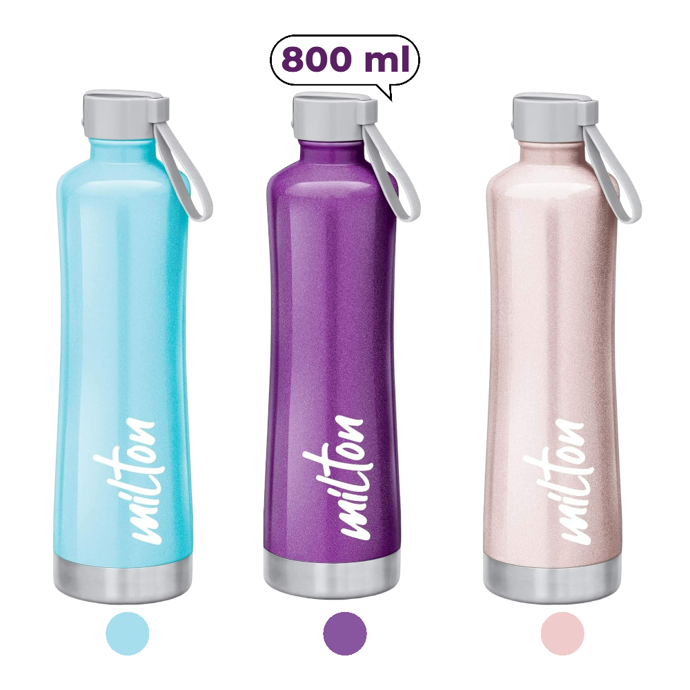 Milton New Tiara 600 Thermosteel Hot & Cold Water Bottle, 490 ml